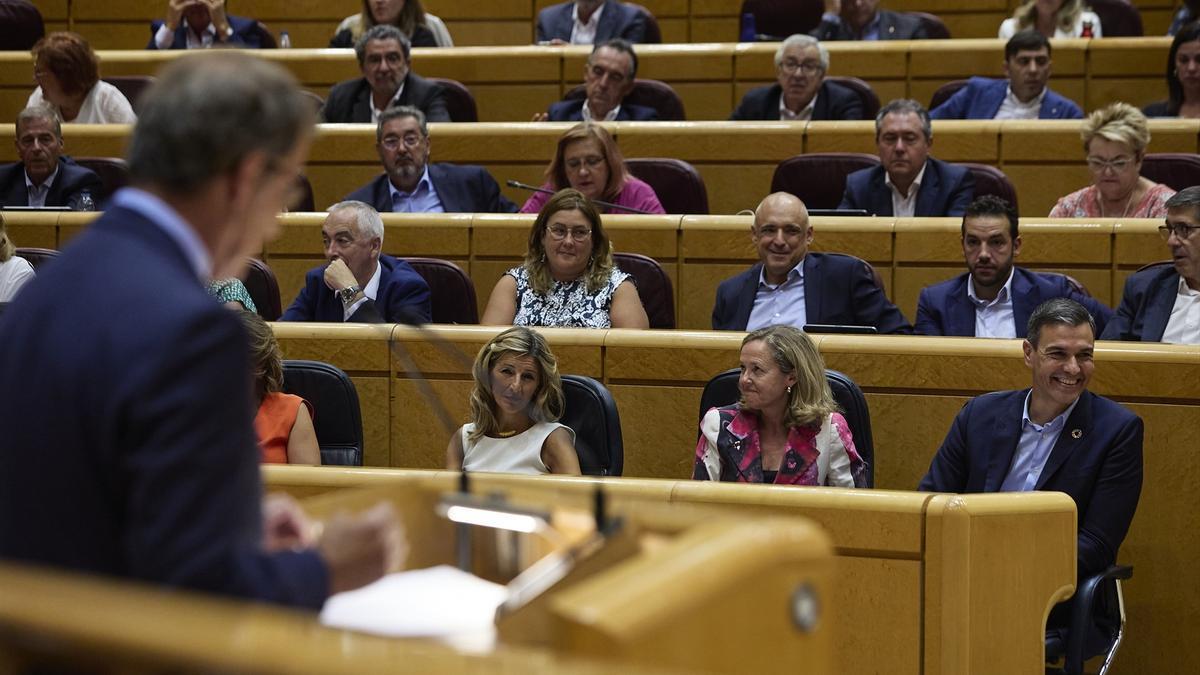 'Cara a cara' en el Senado entre Sánchez y Feijóo