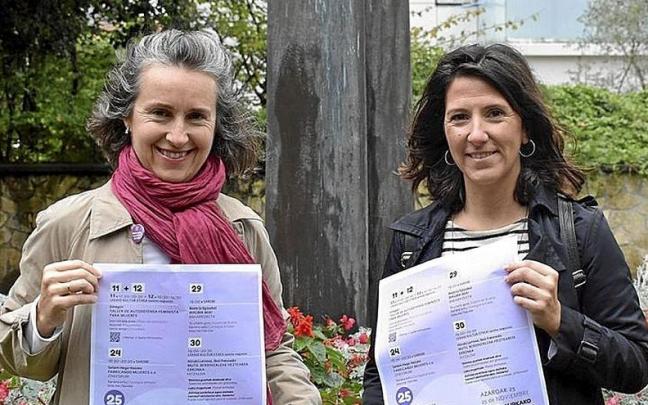 La concejala de Igualdad, Luke Goñi, y la técnica Edurne Gallo. | FOTO: N.G.