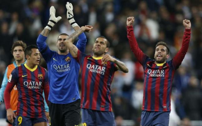 Alves, en su etapa del Barcelona junto a Alexis Sánchez, Víctor Valdés y Jordi Alba. Alves, en su etapa del Barcelona junto a Alexis Sánchez, Víctor Valdés y Jordi Alba.