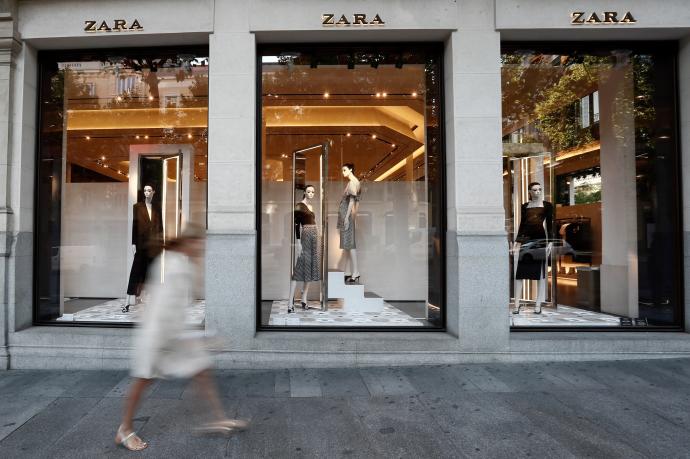 Fachada de una tienda de Zara, de Inditex.