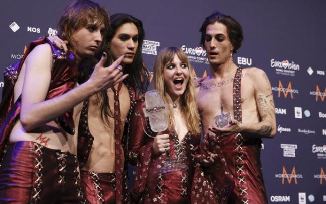 El grupo italiano Maneskin, ganador de Eurovisión 2021 El grupo italiano Maneskin, ganador de Eurovisión 2021