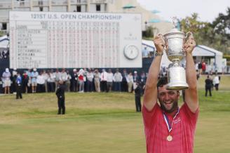 El golfista de Barrika Jon Rahm se ha proclamado ganador del US Open