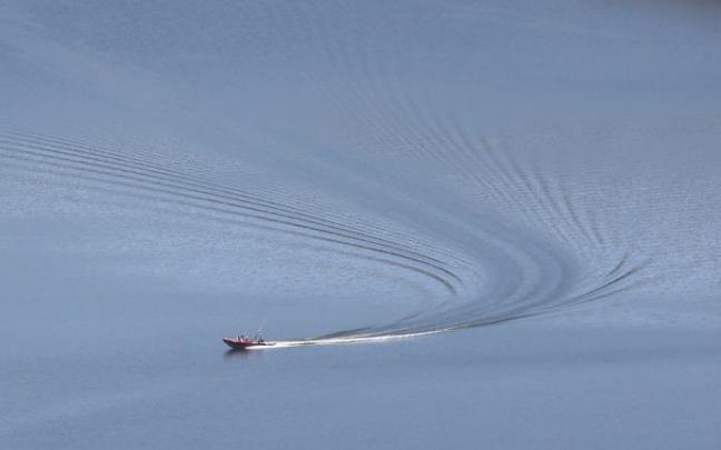 Vista este domingo del pantano de San Juan