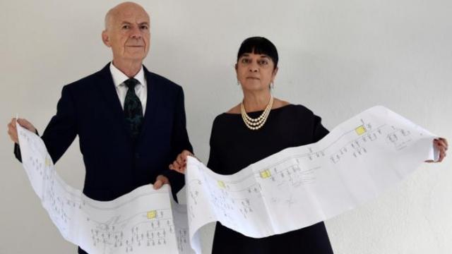 Los investigadores Alessandro Vezzosi y Agenese Sabato.