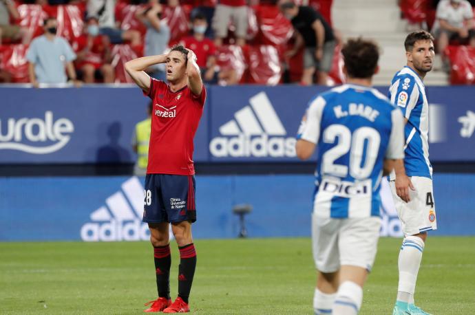 Javi Martínez se lamenta de una ocasión fallada