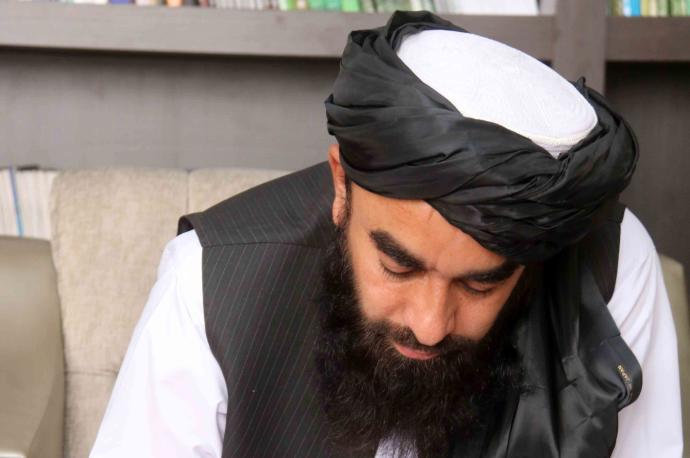 El principal portavoz de los talibanes, Zabihulla Mujahid.