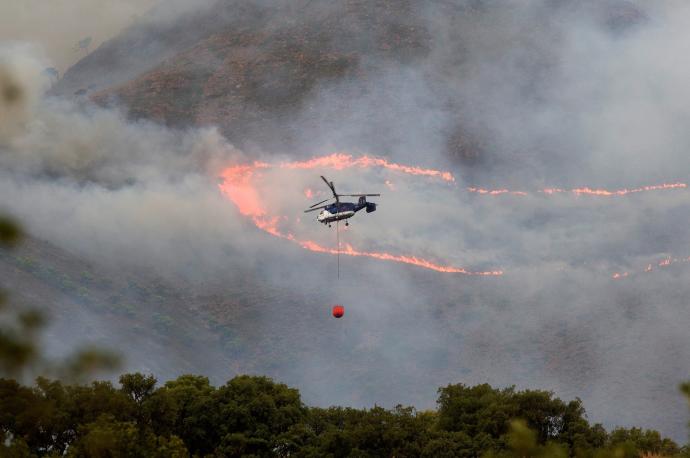 Controlado el incendio forestal en Sierra Bermeja