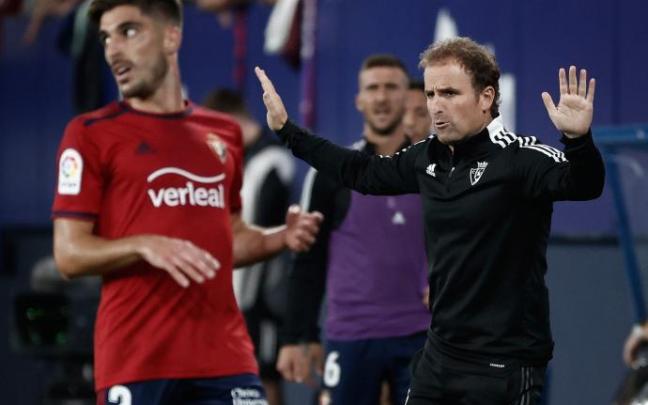 Arrasate, en el partido contra el Betis Arrasate, en el partido contra el Betis
