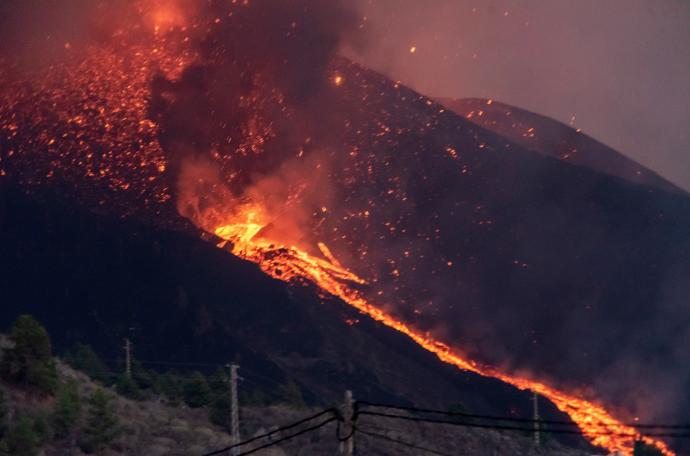 Imagen del volcán de La Palma