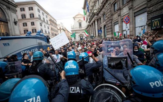 Imagen de la manifestación en Roma este fin de semana