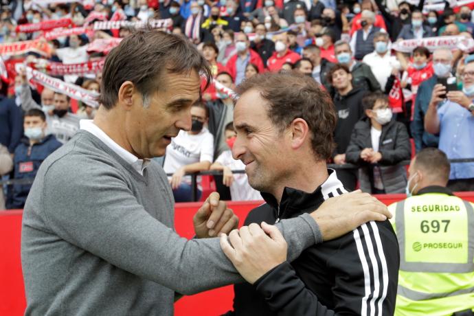 Arrasate saluda a Lopetegui