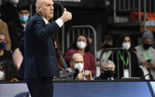 Spahija, en un momento del partido ante el Fuenlabrada Spahija, en un momento del partido ante el Fuenlabrada