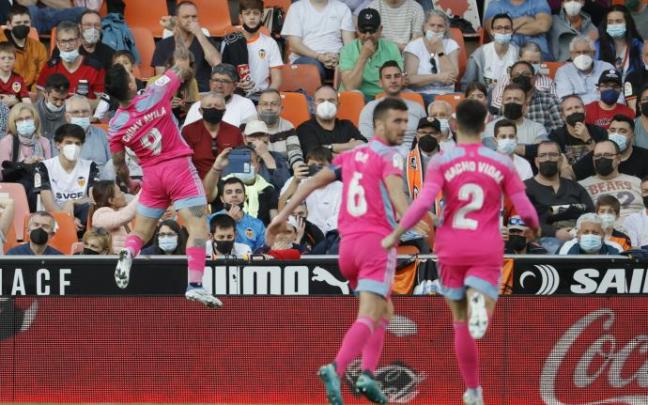 El Chimy celebra su gol El Chimy celebra su gol