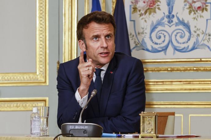 Emmanuel Macron, este martes en París.