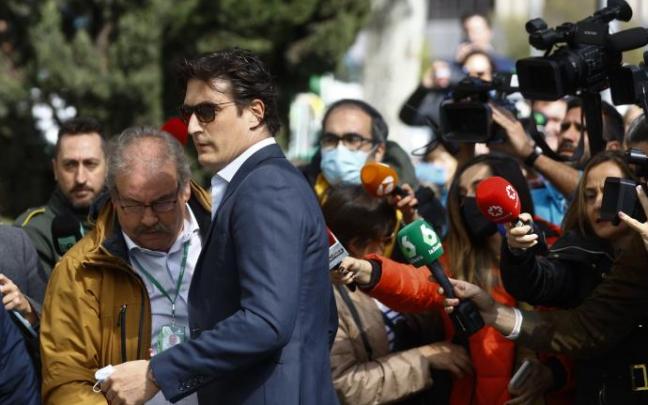 Luis Medina a su llegada al Juzgado de Instrucción número 47 de Madrid.