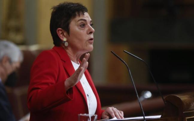 La portavoz de EH Bildu, Mertxe Aizpurua, interviene en el pleno celebrado este jueves en el Congreso. La portavoz de EH Bildu, Mertxe Aizpurua, interviene en el pleno celebrado este jueves en el Congreso.