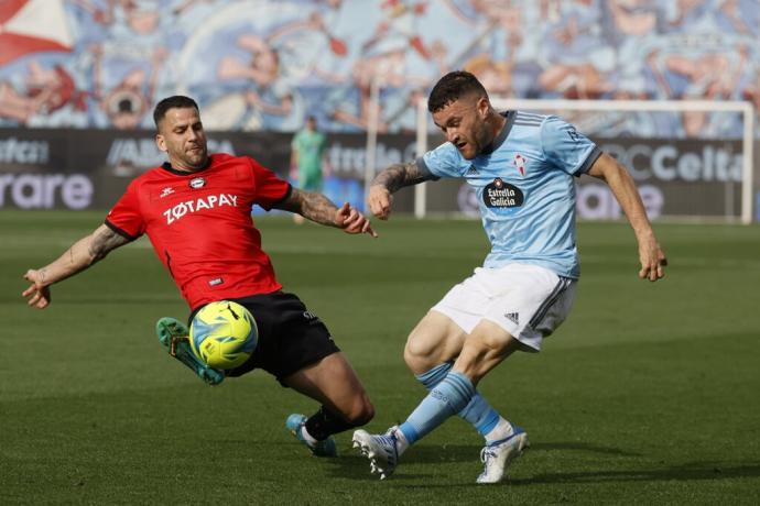 Edgar Méndez, durante el Celta 4-0 Alavés.