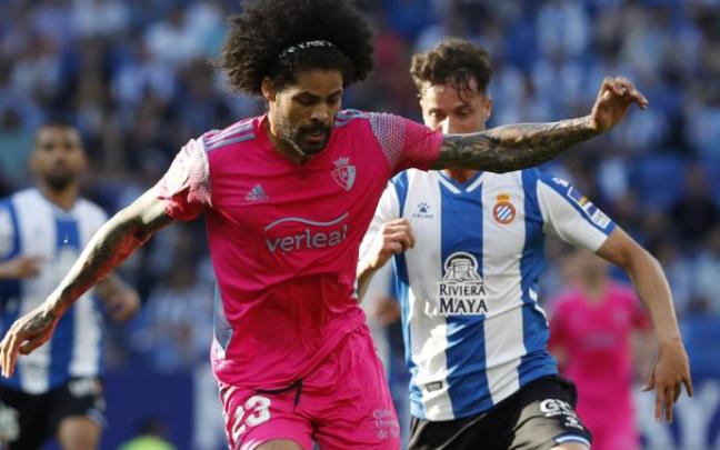 Aridane, en el partido contra el Espanyol