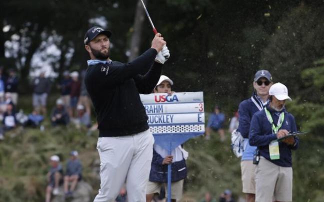 Jon Rahm, durante la última jornada del US Open.