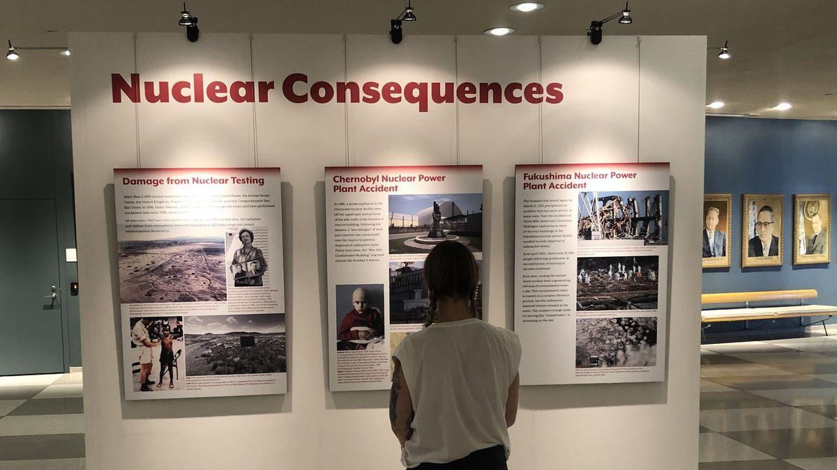 Exposición sobre el peligro de las armas nucleares en la sede de la ONU
