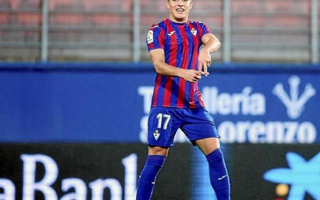 Corpas anotó el 2-1 provisional para el Eibar. Foto: LFP
