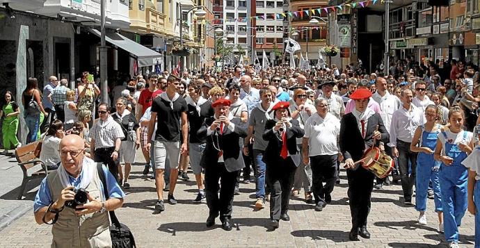 Este año tampoco se podrá disfrutar con el pasacalles que tradicionalmente da inicio a las fiestas en Eibar.