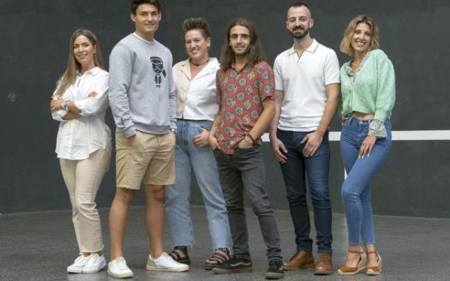 El grupo de jóvenes participantes en 'Abiapuntua'.