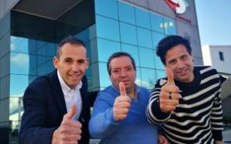 Jon Gorostiaga (Presidente de Dastatzen Group), Rafael Saenz (Representante de Saenz Horeca) y Borja Zubiaurre (CEO de Dastatzen Group)