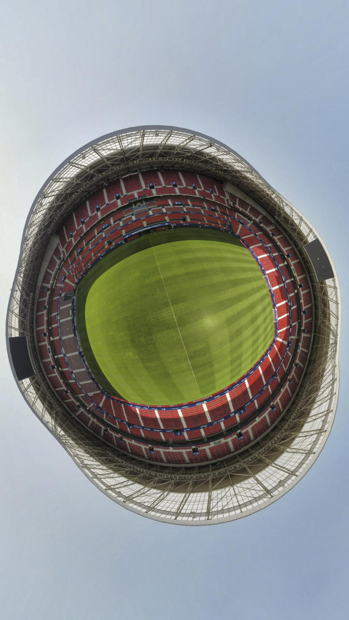 Vista de 360 grados del nuevo estadio de El Sadar.