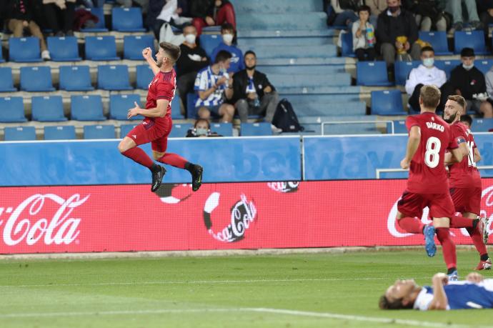 David celebra el gol