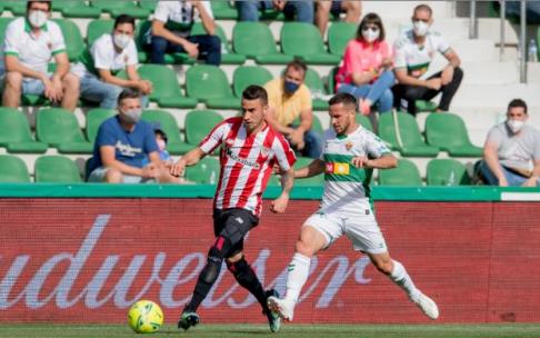 Berenguer durante el Elche - Athletic de la pasada temporada.