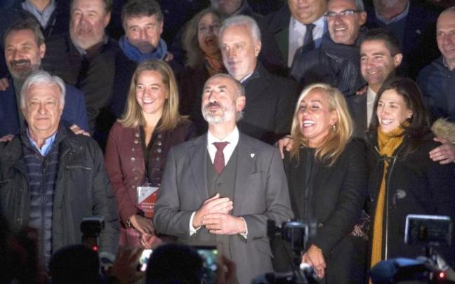 Elizegi, el 27 de diciembre de 2018, tras ganar las elecciones. Elizegi, el 27 de diciembre de 2018, tras ganar las elecciones.
