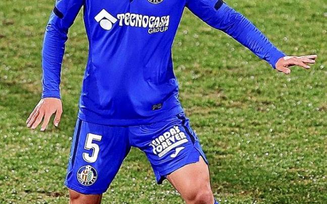 Take Kubo, en un partido de la pasada temporada con el Getafe. Foto: Efe