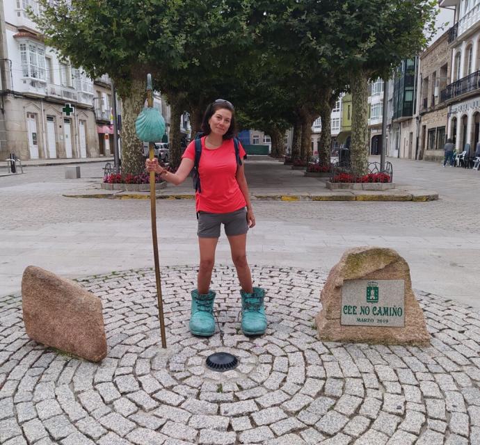 Elena Letelier en el Camino de Santiago