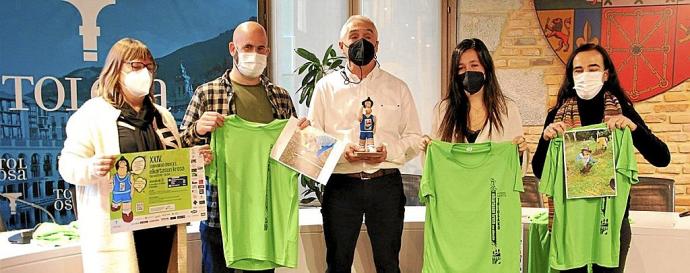 Presentación ayer de la 24ª edición de Elkartasun Krosa. Foto: M.S.S.