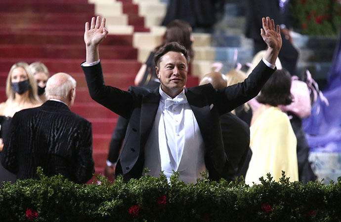 Elon Musk en la última gala Met.