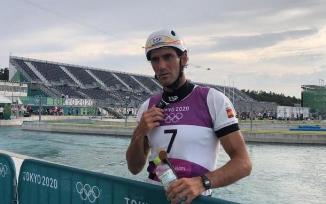 Ander Elosegi tras finalizar la competición