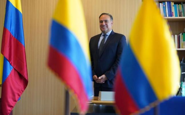 Luis Guillermo Plata, embajador de Colombia en el Estado español. Luis Guillermo Plata, embajador de Colombia en el Estado español.