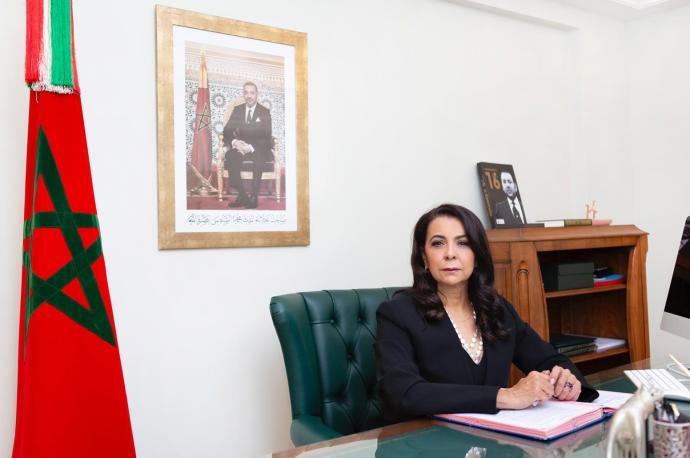 La embajadora de Marruecos, Karima Benyaich, fue llamada a consultas en mayo de 2021