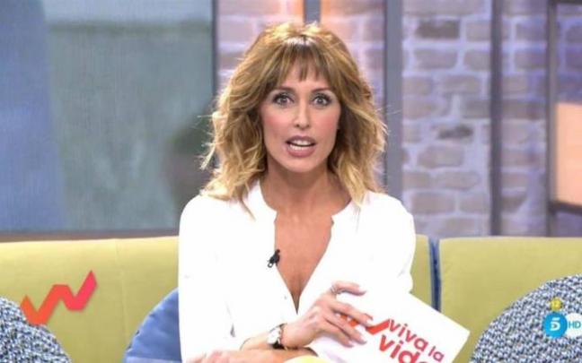 Emma García, en su plató de Telecinco. Emma García, en su plató de Telecinco.