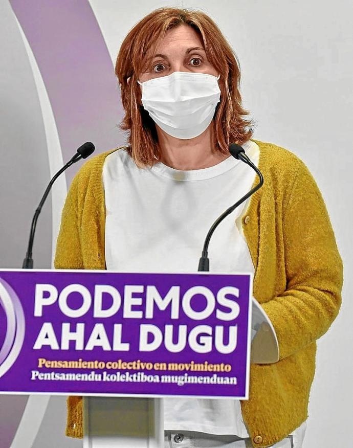 La dirigente de Podemos Ahal Dugu, Pilar Garrido. Foto: Efe