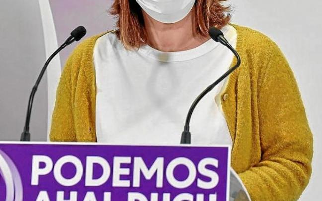 La dirigente de Podemos Ahal Dugu, Pilar Garrido. Foto: Efe La dirigente de Podemos Ahal Dugu, Pilar Garrido. Foto: Efe