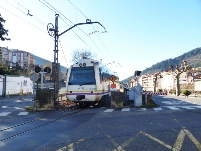 La otra conexión ferroviaria en la comarca une Balmaseda y Bilbao.