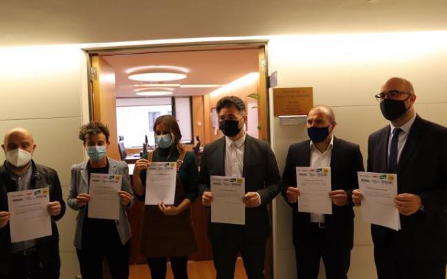 Representantes de las formaciones independentistas, hoy en el Congreso. Representantes de las formaciones independentistas, hoy en el Congreso.