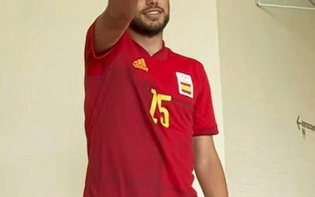 Moncayola, en el vídeo de la sesión de fotos de la olímpica. Foto: D.N.