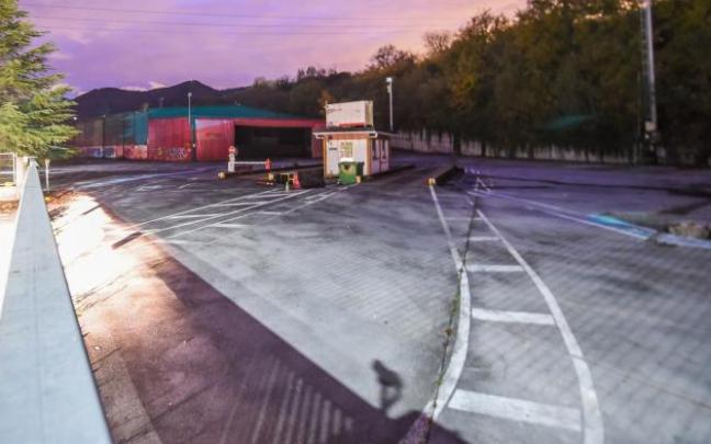 Imagen de la entrada de las instalaciones de Inama, en Muxika. Imagen de la entrada de las instalaciones de Inama, en Muxika.