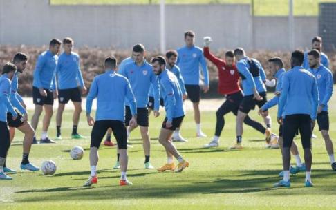Imagen de archivo de un entrenamiento del Athletic.
