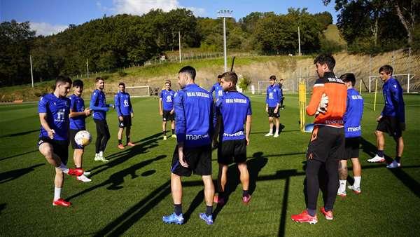 Los jugadores realistas se ejercitan en Zubieta