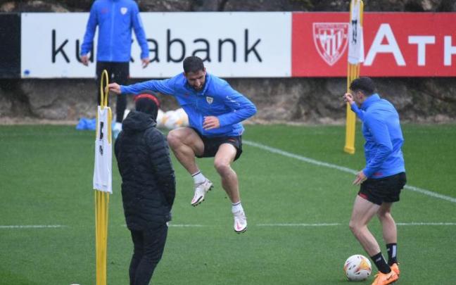 Entrenamiento del Athletic en Lezama. Entrenamiento del Athletic en Lezama.