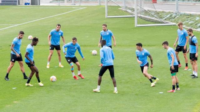 Entrenamiento del Athletic en Lezama. Entrenamiento del Athletic en Lezama.